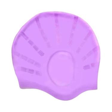 Imagem de Touca De Natação De Silicone Durável Para Adultos E Adolescentes Com B