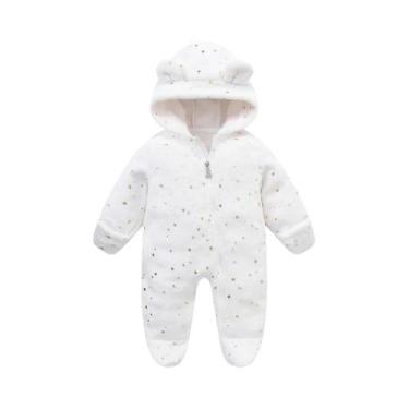 Imagem de Macacão De Flanela Para Bebês Recém-Nascidos, Macio E Quente, Estampa 