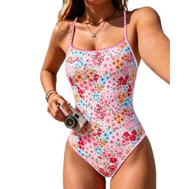 Imagem de Maiô Jolefille Floral com Controle de Barriga