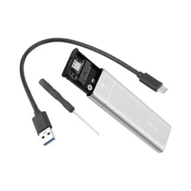 Imagem de Case USB C 3.1 Gen2 10Gbps Para SSD M2, Enclosure Externa De Protocolo