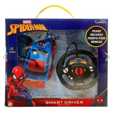 Imagem de Carrinho com controle remoto homem aranha spider man de plástico de br