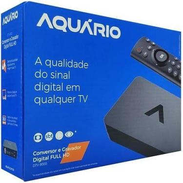 Imagem de Conversor Aquário DTV9000 Full HD 1080p com Gravador USB  Saída HDMI e
