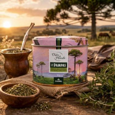 Imagem de Chá dos Pampas Chamel: Mate Verde, Capim Limão, Boldo do Chile e Óleo 