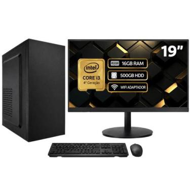 Imagem de Computador Completo Intel Core i3 De 4ª Geração 16gb Ram Ddr3 Hd 500gb
