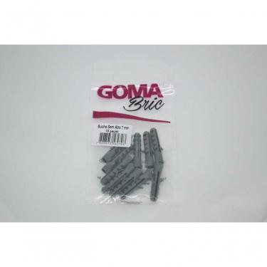 Imagem de Bucha Plástica Bucha Plastica 07mm com Aletas para Fixação em Concreto Branco Goma 10 PECAS