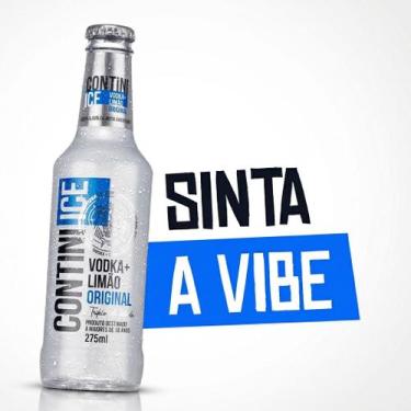 Imagem de Bebida Mista Contini Ice Vodka e Limão 275ml Sabor Refrescante Pronta 