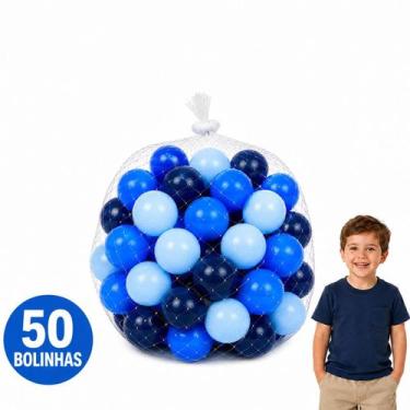Imagem de 50,100 Bolinhas Para Piscina Azul Não Amassam - Lirena Baby, 50 bolinh