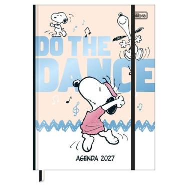 Imagem de Agenda costurada 2027 M7 Snoopy 176 folhas Tilibra Cor:Creme, Creme