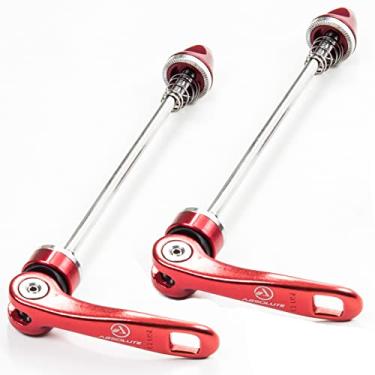 Imagem de Par Blocagem Para Cubo Roda Absolute Prime Vermelha Alumínio