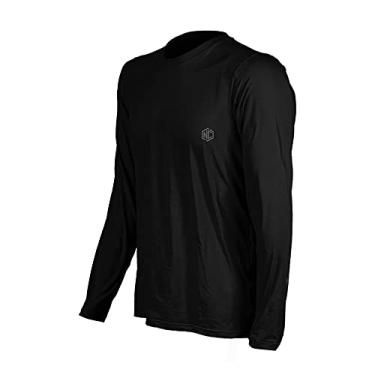 Imagem de Camisa Ciclismo Masculina Manga Longa UV Slim - Preto P