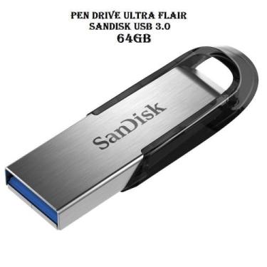 Imagem de Pen Drive Sandisk Ultra Flair Z73 64Gb Usb 3.0