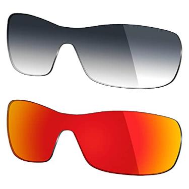 Imagem de 2 pares de lentes polarizadas de substituição da Mryok para óculos de sol Oakley Antix – Opções