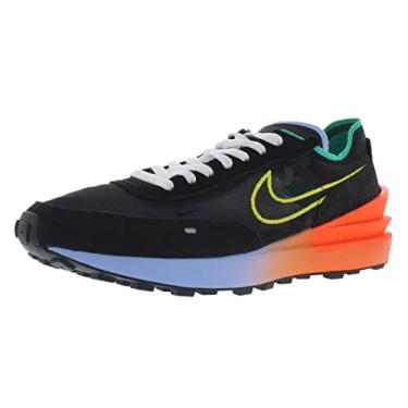 Imagem de Nike Waffle One (9.5, Black/Yellow Strike, Numeric_9_Point_5)