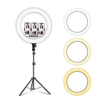 Imagem de Iluminador Ring Light 18 Polegadas 45cm 80W + Tripé 2 metros Foto Video Make