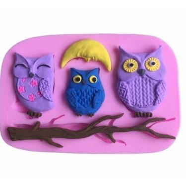 Imagem de Molde De Silicone Corujas