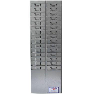 Imagem de Chapeira Para Relógio De Ponto Cartográfico Escritório Total - 30 Posições, Metal Pintura Epoxi