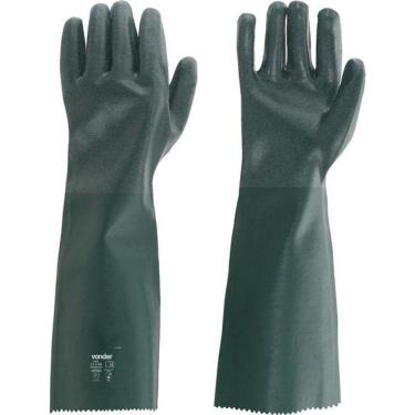 Imagem de Luva Pvc Palma Áspera Com Forro 46Cm Pav0046 Com 05 Pares -