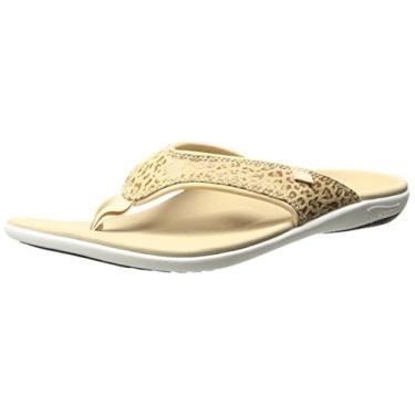 Imagem de Spenco Sandália feminina Yumi Cheetah, Bronzeado, 34