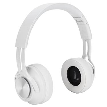 Imagem de Vbestlife Fones de ouvido sem fio Bluetooth 5.0, microfone embutido e controle de volume, suporta reprodução auxiliar, para tablets, telefone, PC, TV, para ouvir músicas, esportes (cinza)