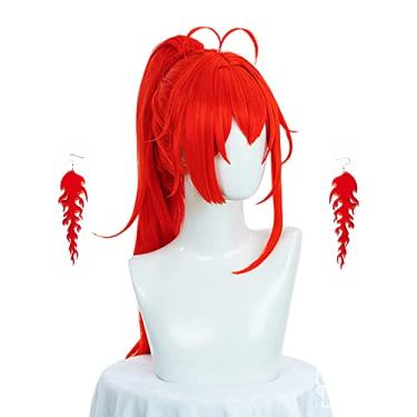 Imagem de Diluc Cosplay New Skin Outfits，Genshin Impact Red Dead of Night Costume Role Playing Wig Shoes Halloween Christmas Clothing Set