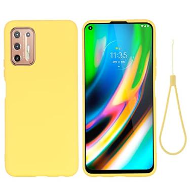 Imagem de For Motorola Moto G9 Plus Pure Color Liquid Silicone Shockproof Full Coverage Case