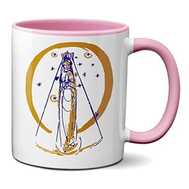 Imagem de Caneca Nossa Senhora Aparecida Leva A Jesus A Nossa Prece (Rosa)
