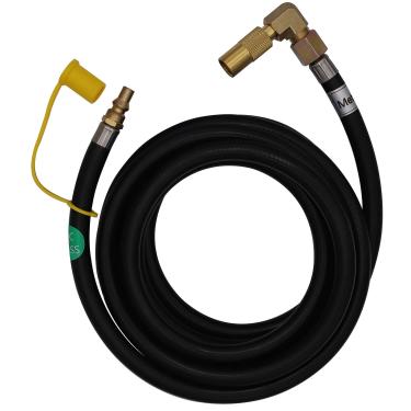 Imagem de Adaptador de conexão rápida a gás propano METER STAR STAR 3,5 m, mangueira de extensão de conexão rápida RV e cotovelo de propano kit de ajuste para grelha Blackstone de 43,5 cm/55,7 cm