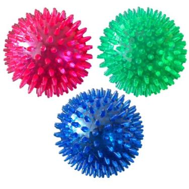 Imagem de PetSport Pacote com 3 brinquedos para cães super duráveis, ultra leves e ultra volumosos, pequenos de 5 cm, cores sortidas