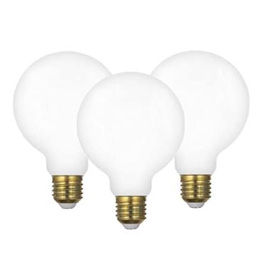 Imagem de 3X Lâmpada Filamento De Led Poptem G95 Leitosa 4W Bivolt Decorativa