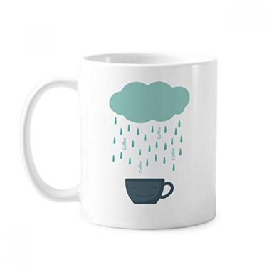 Imagem de Caneca Rain Cloud Cup Smile Face Weather cerâmica cerâmica xícara de café porcelana louça