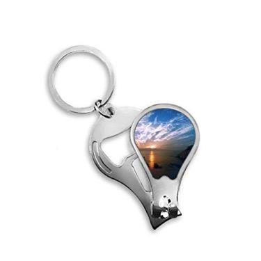 Imagem de Lake Mountain Science Cenário Natureza Cortador de Unhas Abridor Chaveiro Tesoura