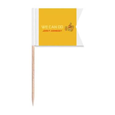 Imagem de Slogan eleitoral We Do Better - Bandeiras de palito de dente para marcação de etiquetas para bolo de festa, prato de queijo