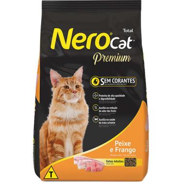 Imagem de Ração Total Nero Cat Peixe e Frango para Gatos Adultos - 20 Kg