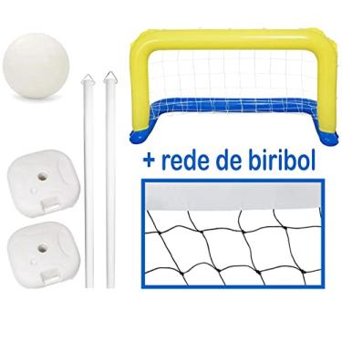 Imagem de VÔLEI E FUTEBOL PARA PISCINA BIRIBOL MAIS POLO AQUÁTICO KIT (6 Metros)
