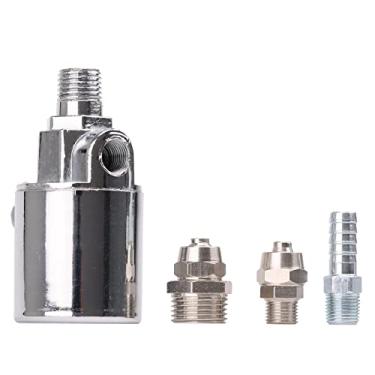 Imagem de AOLIHAN Válvula solenoide elétrica de buzina de ar de caminhão 1/4" NPT 12V/24V válvula de ar de buzina de trem (solenoide) universalmente para mangueira de identificação de 1/4" alojamento de metal cromado