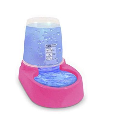 Imagem de Comedouro e Bebedouro Cachorro Automático Dupla Função (Rosa)