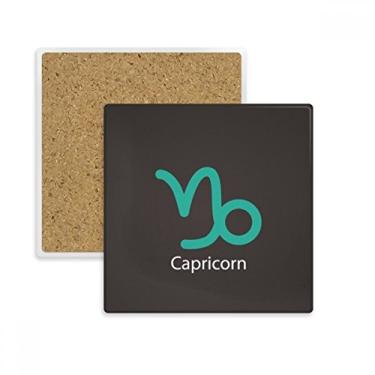 Imagem de Janeiro de dezembro Capricórnio Constelação Quadrada Porta-copos Porta-copos Caneca Pedra de isolamento