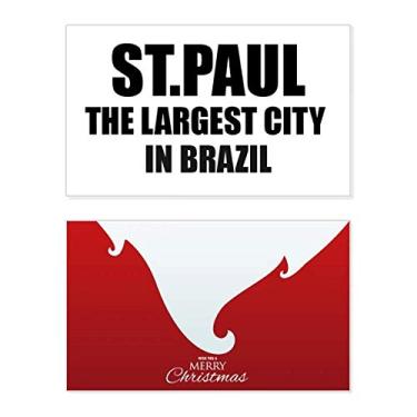 Imagem de ST.Paul - A maior cidade do Brasil, feriado, feriado, feliz Natal, cartão de parabéns mensagem de Natal