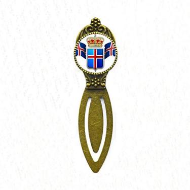 Imagem de Marcador de página retrô com símbolo nacional da Islândia