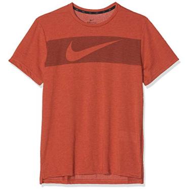 Imagem de Nike camiseta masculina de treino de manga curta Breathe, Mystic Red/Htr/Black, Large