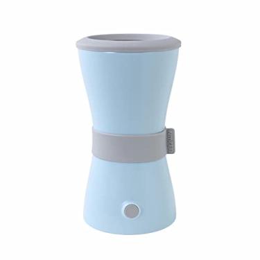 Imagem de Limpador elétrico de patas de cachorro com carregamento USB e copo de limpeza de 360 graus para pés de animais de estimação (azul)