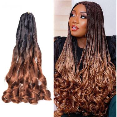 Imagem de Cabelo Boho Curl Fibra Sintética 400g Para Crochet Braids