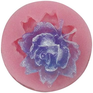 Imagem de Molde de silicone rosa minúsculo molde de cobertura para decoração de bolos sugarcraft sabonete de chocolate vela fondant pasta de goma argila, demência 24x24x10mm