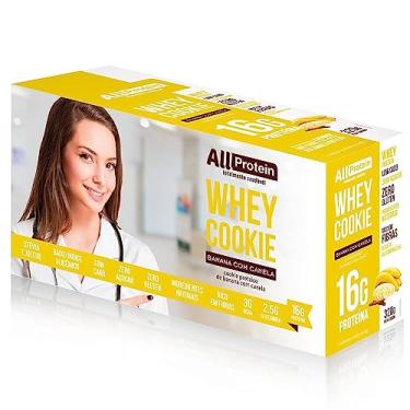 Imagem de Caixa de Whey Cookie de Banana com Canela 8 Unidades de 40g - All Protein