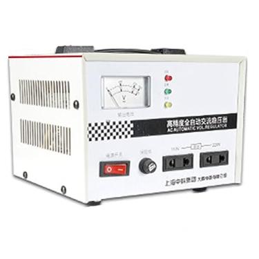 Imagem de Estabilizador automático de tensão, 220V Desktop Regulador de tensão CA monofásico uso doméstico fonte de alimentação variável com proteção contra sobretensão para pequenos eletrodomésticos, branco, 1000VA