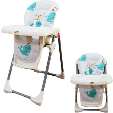 Imagem de Cadeirão De Alimentação Cadeira Alta Refeição Bebê Branco - Baby Style