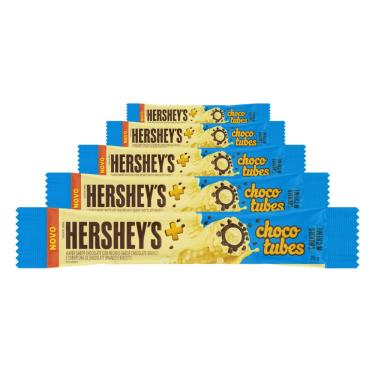 Imagem de Chocolate Hersheys Chocotubes Cookies N Creme 5 unidades 25g