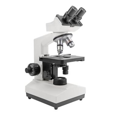 Imagem de Microscópio biológico binocular, 40x-1600x, equipamento de laboratório, equipamento de ensino de pesquisa, 4 * objetiva, com escurecimento integrado acromático 25x21x39cm