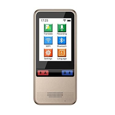 Imagem de Dispositivo tradutor de idiomas portátil, tradutor off-line de 2 idiomas (chinês e inglês) Mini tradutor de voz WiFi inteligente de 45 idiomas com tela sensível ao toque de 2,4 polegadas necessária