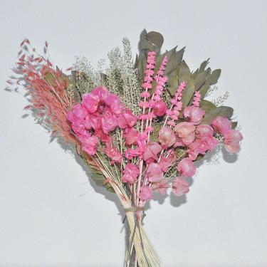 Imagem de Buquê de flores desidratadas bounganville rosa